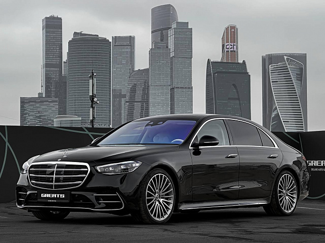 Mercedes-Benz S450d 3.0 (367 л.с.) Черный, 2024