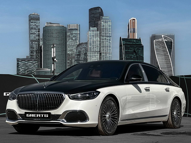 Mercedes-Benz S580 Maybach 4.0 (503 л.с.) Черный/белый, 2024