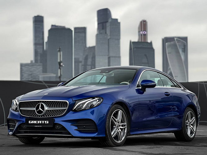 Mercedes-Benz E 200 Coupe 2.0 (197 л.с.) Синий, 2019