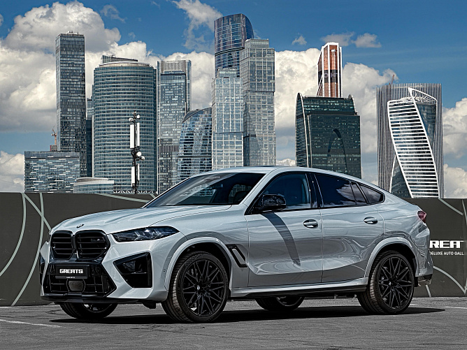 BMW X6M Competition FL 4.4 (625 л.с.) Серый, 2024