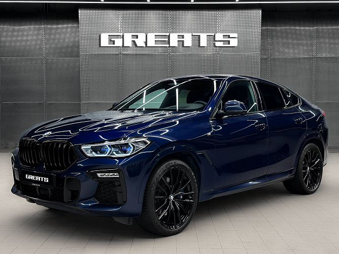 BMW X6 M50d 3.0 (400 л.с.) Синий, 2020