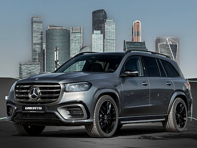 Mercedes-Benz GLS 450d FL 3.0 (367 л.с.) Серый селенит металлик, 2025