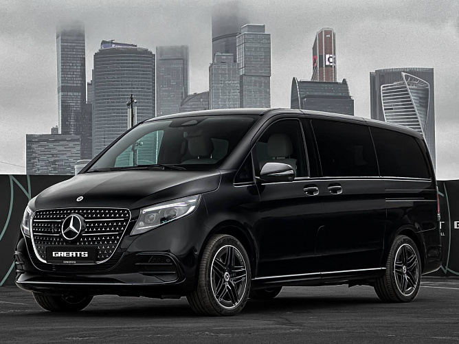 Mercedes-Benz V 300d L FL 2.0 (237 л.с.) Черный, 2024