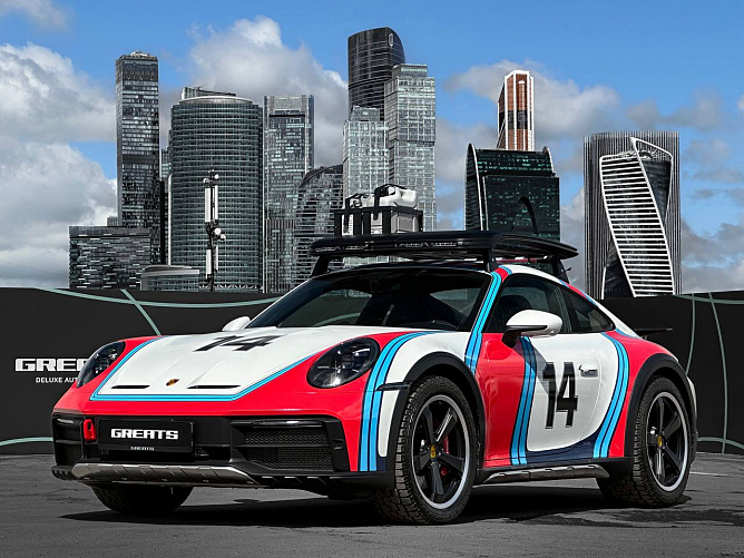 Porsche 911 Dakar 3.0 (480 л.с.) Белый/красный/синий (Marlboro), 2023