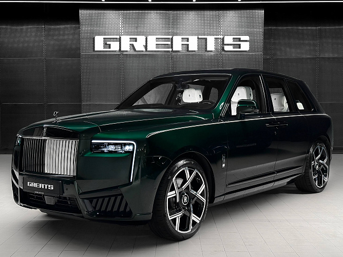Rolls-Royce Cullinan Black Badge FL 6.75 (600 л.с.) Зеленый, 2026
