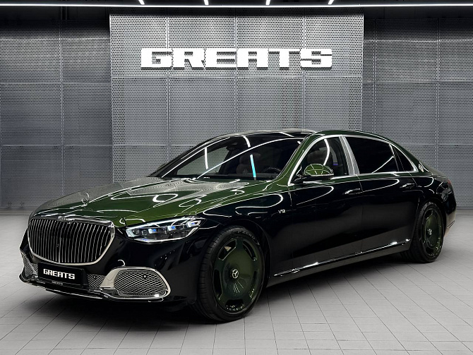 Mercedes-Benz S680 Maybach 6.0 (612 л.с.) Зеленый металлик/черный, 2025
