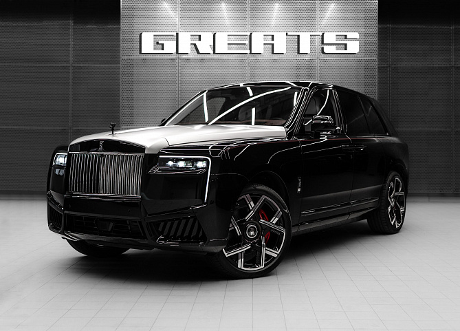 Rolls-Royce Cullinan Black Badge FL 6.75 (600 л.с.) Черный/серебристый капот, 2026