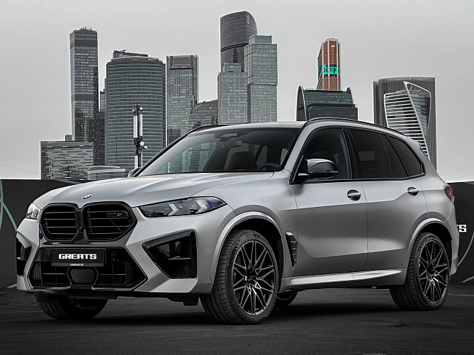 BMW X5M Competition FL 4.4 (625 л.с.) Серый матовый, 2024