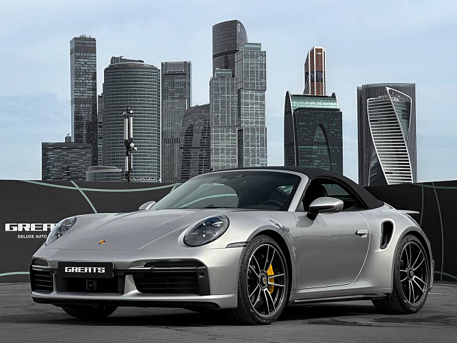 Porsche 911 Turbo S Cabrio 3.8 (650 л.с.) Серый, 2020
