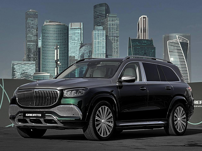 Mercedes-Benz Maybach GLS 600 4.0 (557 л.с.) Темно-зеленый/серебристый, 2023