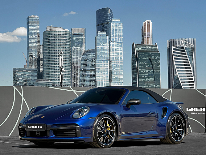 Porsche Porsche 911 Turbo S Cabrio 3.8 (650 л.с.) Синий, 2021