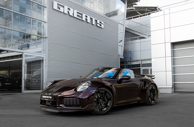 Porsche 911 Turbo S Cabrio FL 3.6 (711 л.с.) Темно-фиолетовый, 2026