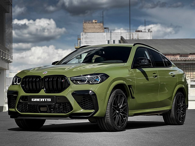 BMW X6M Competition 4.4 (625 л.с.) Зеленый неметаллик, 2025