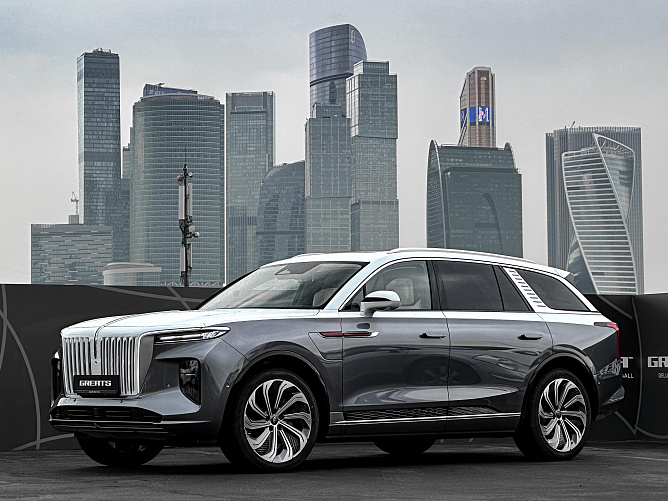 Hongqi E-HS9 0.0 (551 л.с.) Серый/белый, 2023