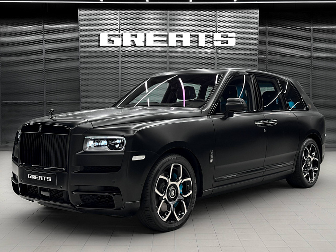 Rolls-Royce Cullinan Black Badge 6.75 (600 л.с.) Черный матовый, 2024