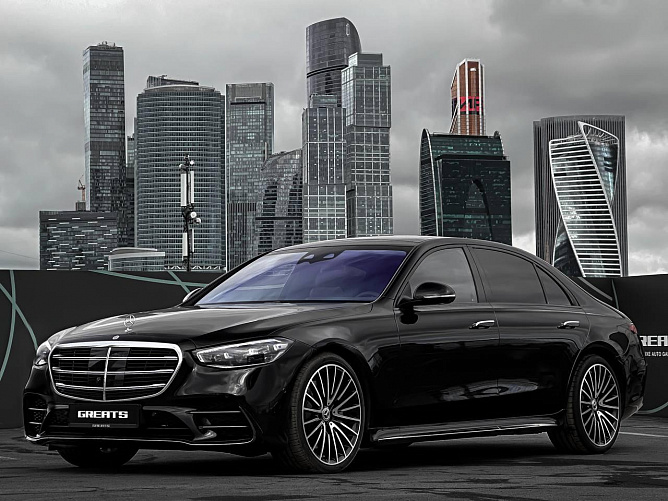 Mercedes-Benz S580 long 4matic 4.0 (503 л.с.) Черный, 2024