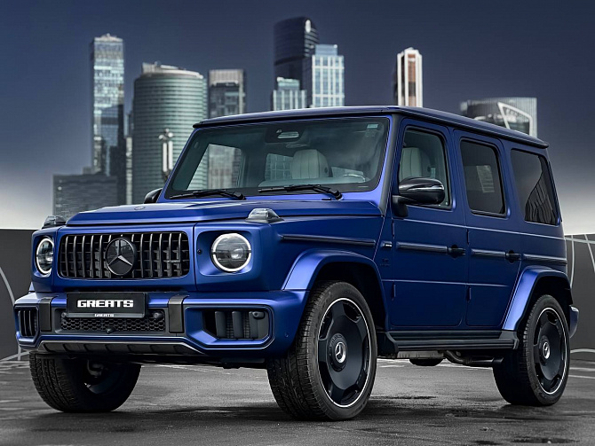 Mercedes-Benz G63 AMG FL 4.0 (585 л.с.) Синий матовый, 2025