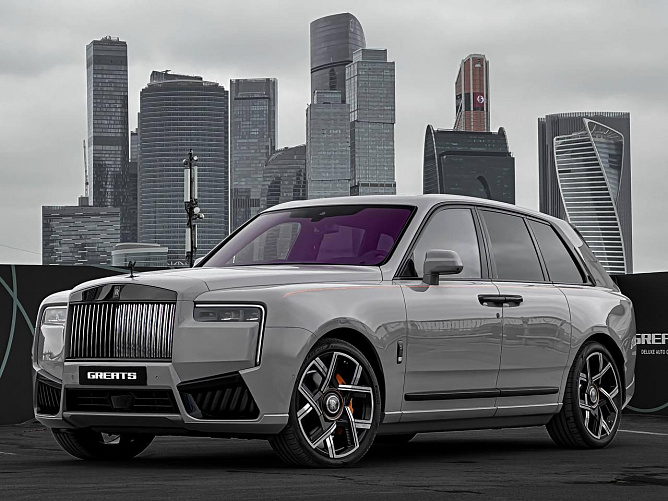 Rolls-Royce Cullinan Black Badge FL 6.75 (600 л.с.) Серый шторм, 2024