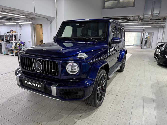 Mercedes-Benz G63 AMG 4.0 (585 л.с.) Синий металлик, 2019