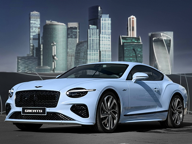 Bentley Continental GT Speed V8 FL 4.0 (782 л.с.) Голубой, 2025