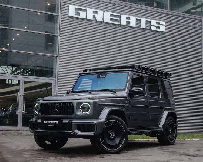 Mercedes-Benz G63 AMG FL 4.0 (585 л.с.) Серый cеленит металлик, 2025