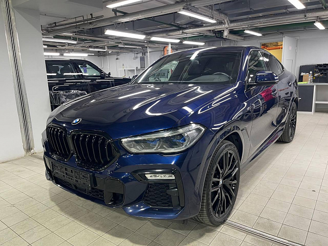BMW X6 M50d 3.0 (400 л.с.) Синий, 2020