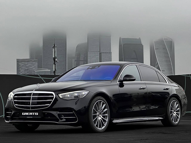Mercedes-Benz S450d long 3.0 (367 л.с.) Черный, 2024