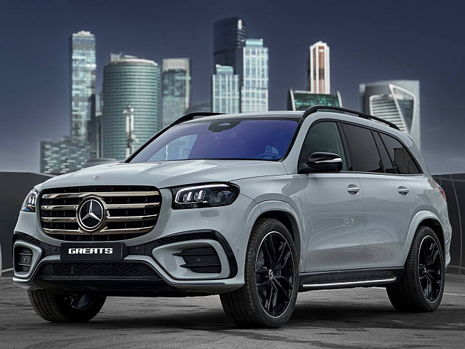 Mercedes-Benz GLS 450d FL 3.0 (367 л.с.) Альпийский серый, 2025