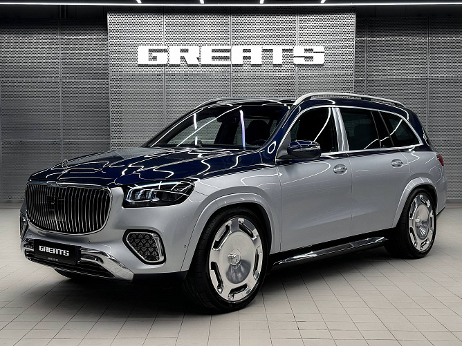 Mercedes-Benz Maybach GLS 600 FL 4.0 (557 л.с.) Синий/серебристый, 2025