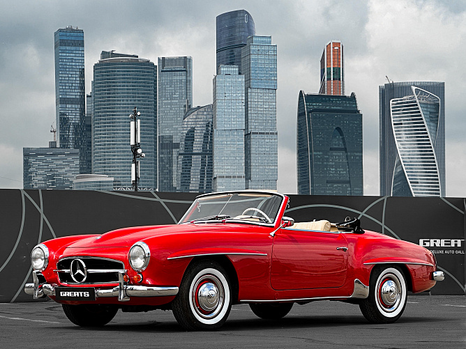 Mercedes-Benz 190 SL 1.9 (105 л.с.) Красный, 1956
